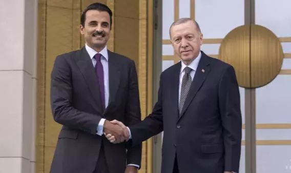 Cumhurbaşkanı Erdoğan, Katar Emiri El Sani'yi resmi törenle karşıladı