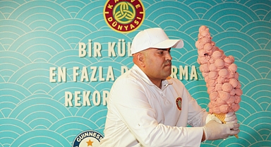 Kahve Dünyası, Dondurma Ustası Gökhan Şahin ile Guinness Rekorlar Kitabı'na Girdi!